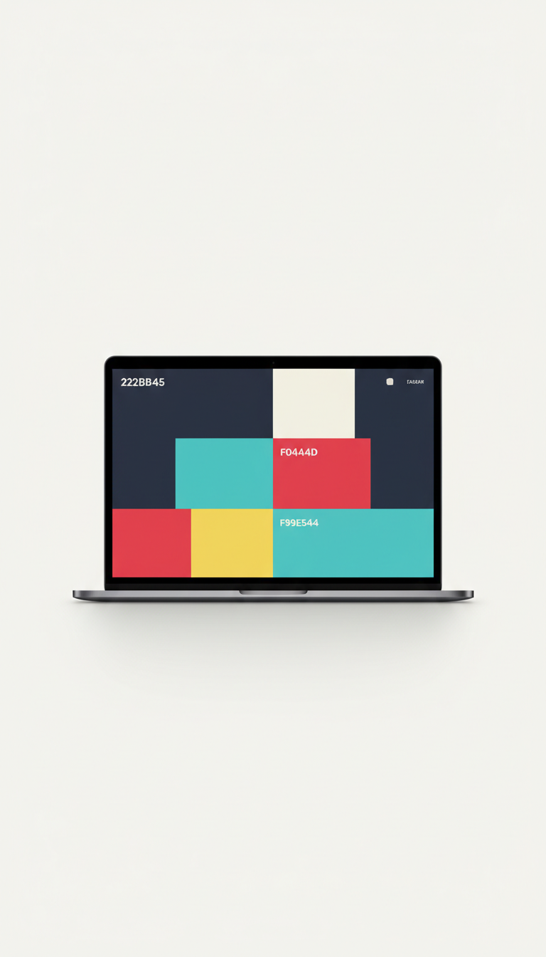 Portfolio Website Template for Laptop