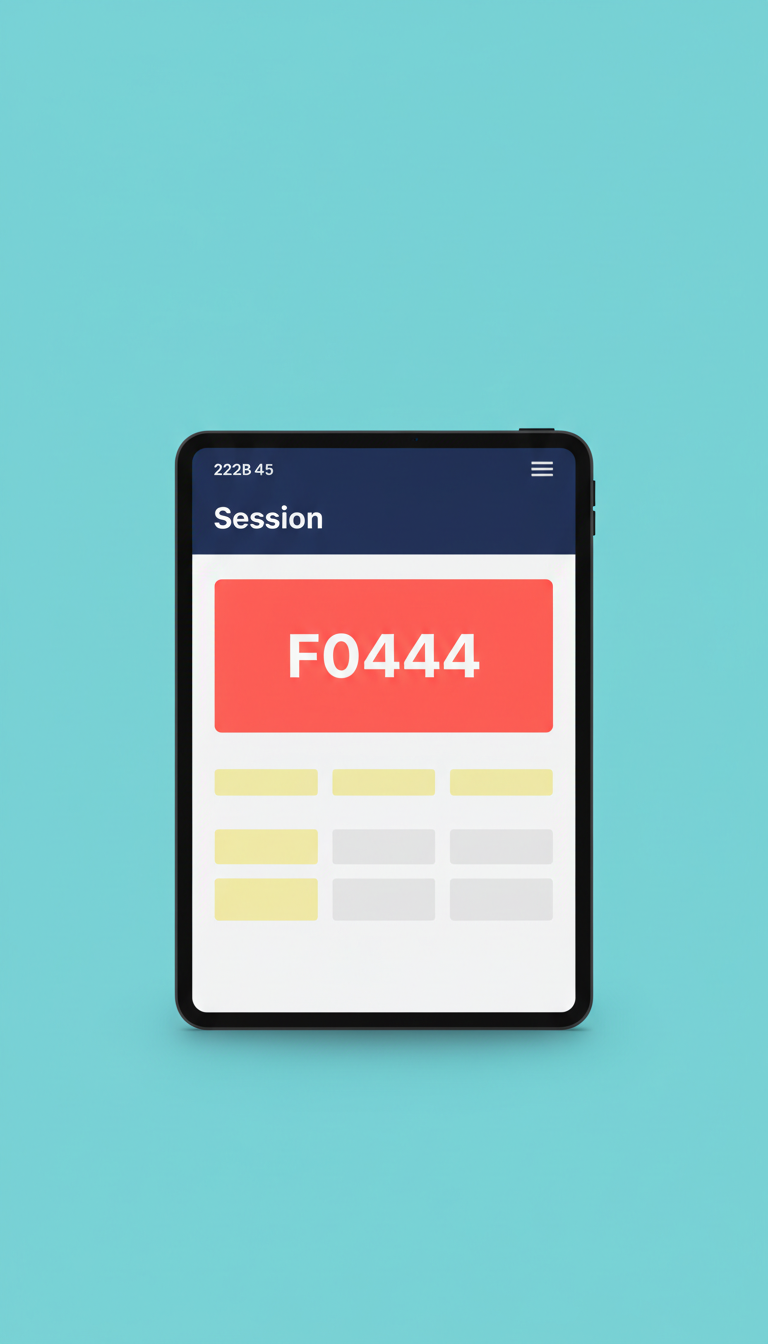 Session Booking Landing Page Tablet Format