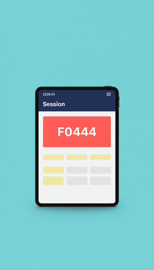 Session Booking Landing Page Tablet Format